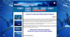 Desktop Screenshot of cancunwhaleshark.com